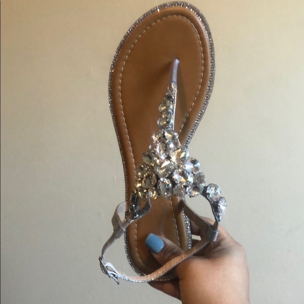 Diamond crushed Sandals 7.5